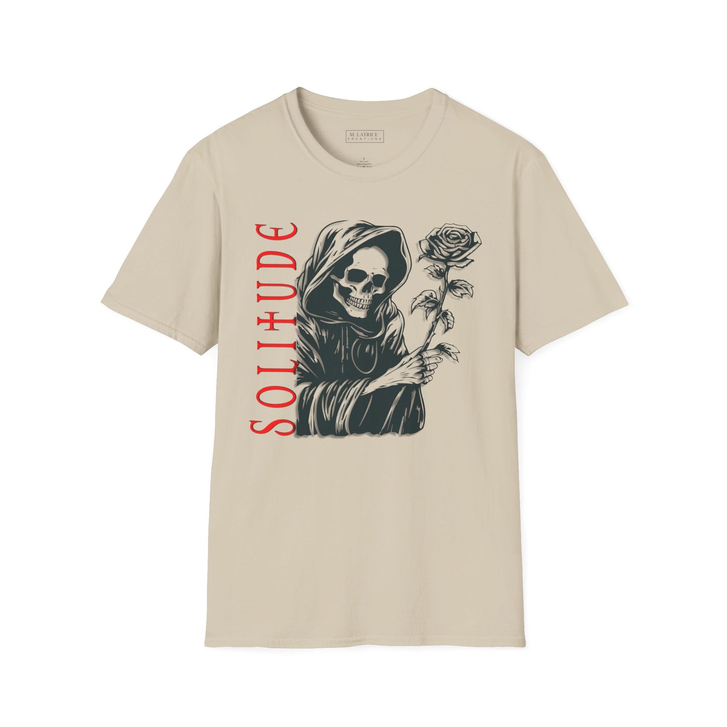 Gothic Solitude Graphic T-Shirt for Unisex - Perfect for Halloween and Everyday Wear