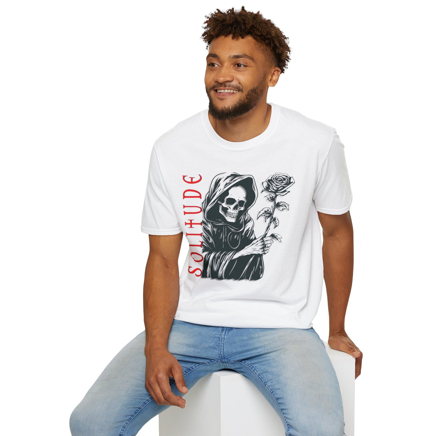 Gothic Solitude Graphic T-Shirt for Unisex - Perfect for Halloween and Everyday Wear