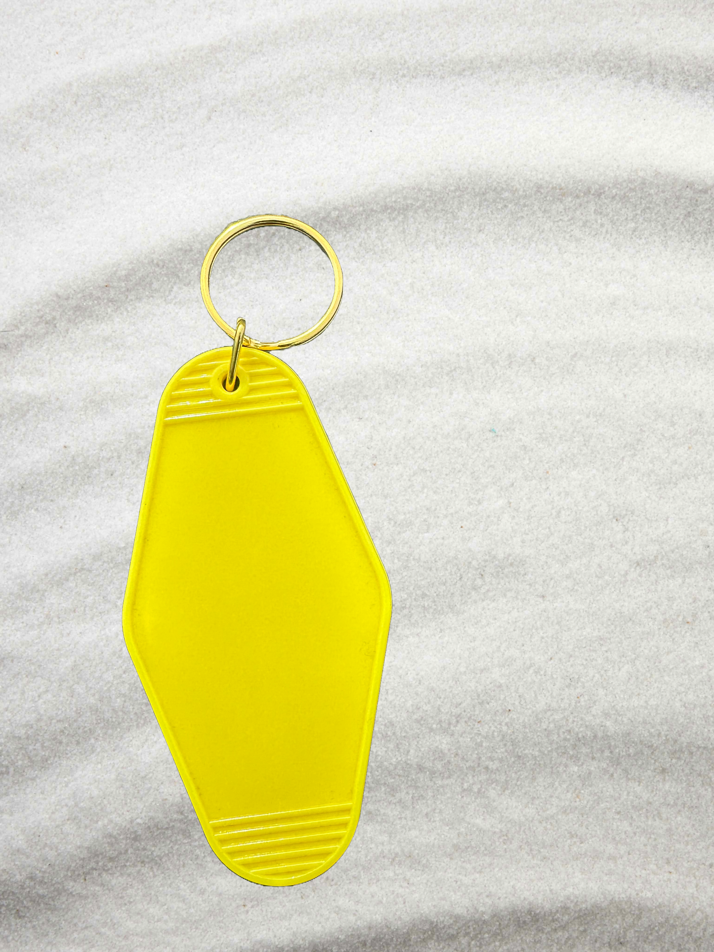 Yellow Smiley Face Keychain | White Smiley Design | Custom Gift for Her