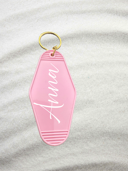 Custom Keychain | Pink Smiley face cowgirl hat | Gift for women | Gift for girls